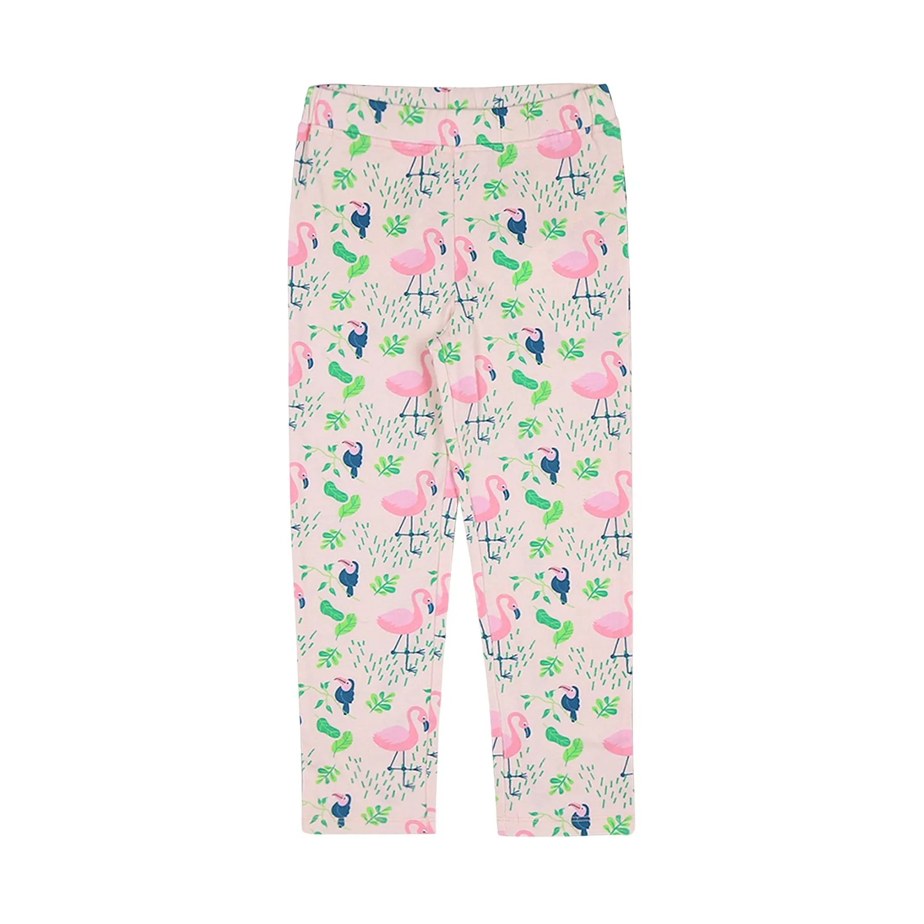 Organic Cotton Leggings- Flamingo Forrest