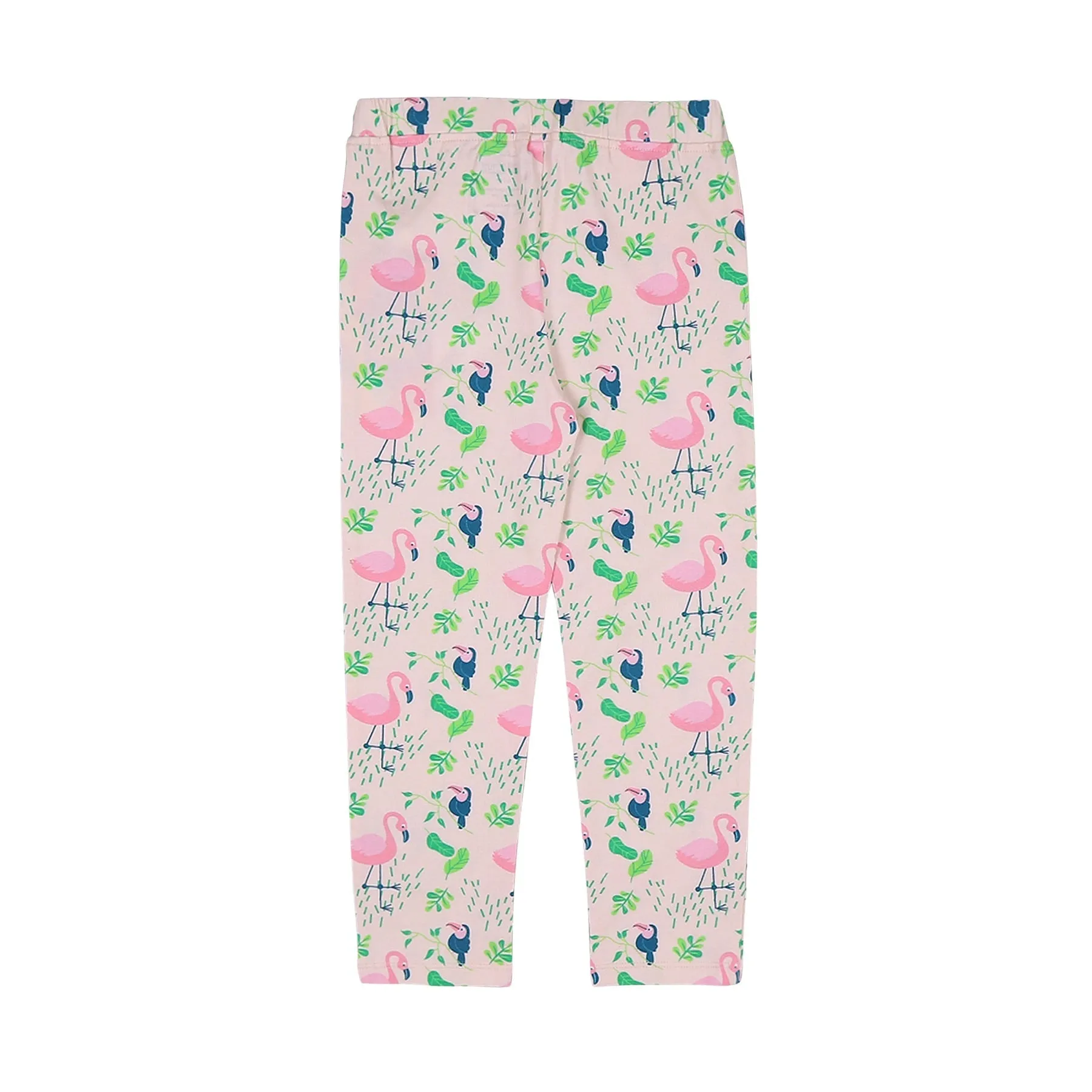 Organic Cotton Leggings- Flamingo Forrest