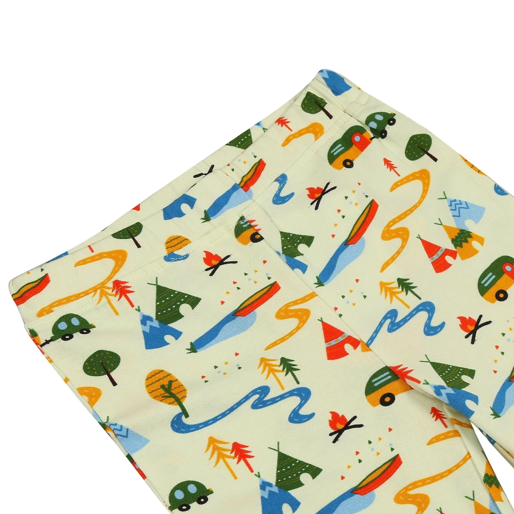 Organic Cotton Leggings- Happy Camping