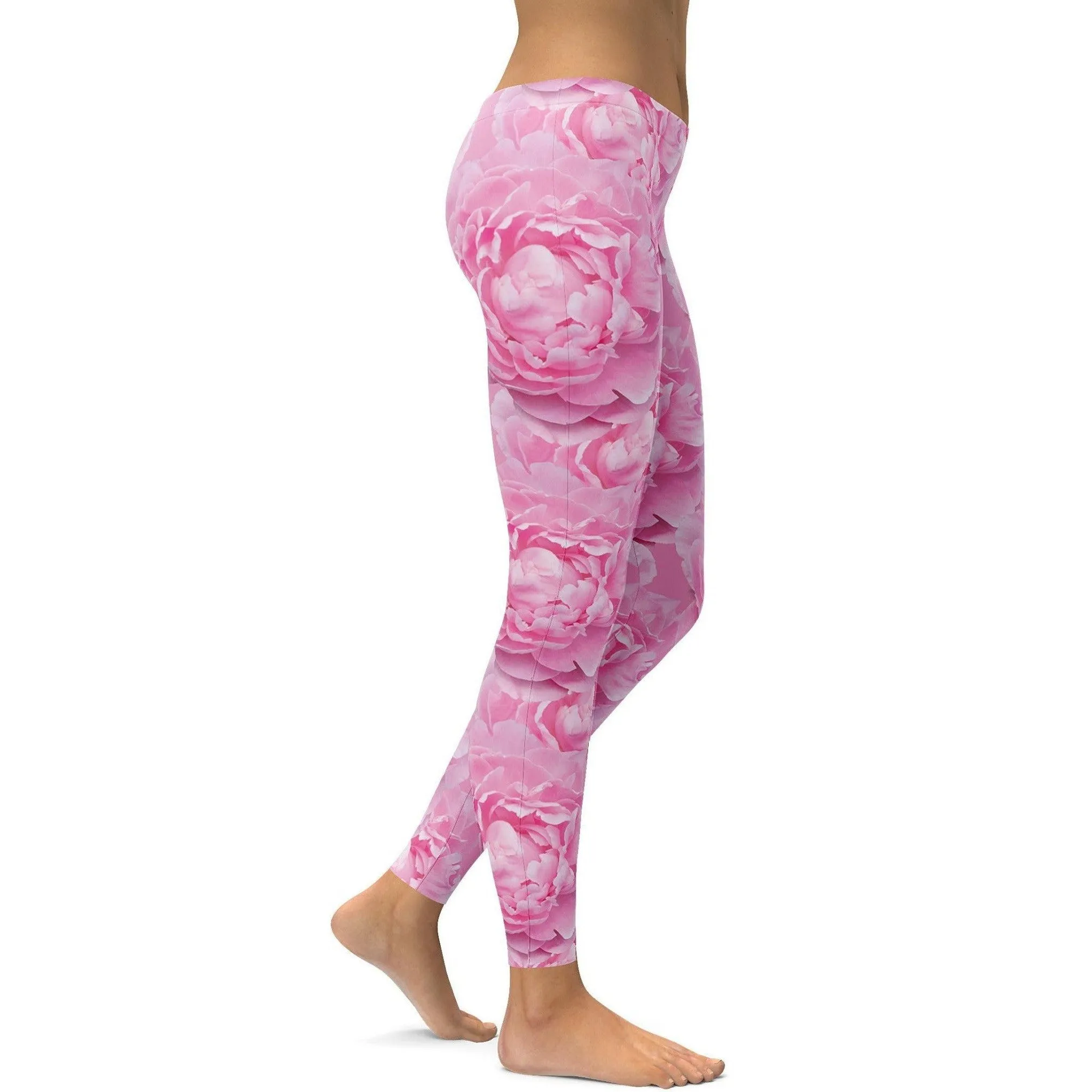 Peony Flower Leggings