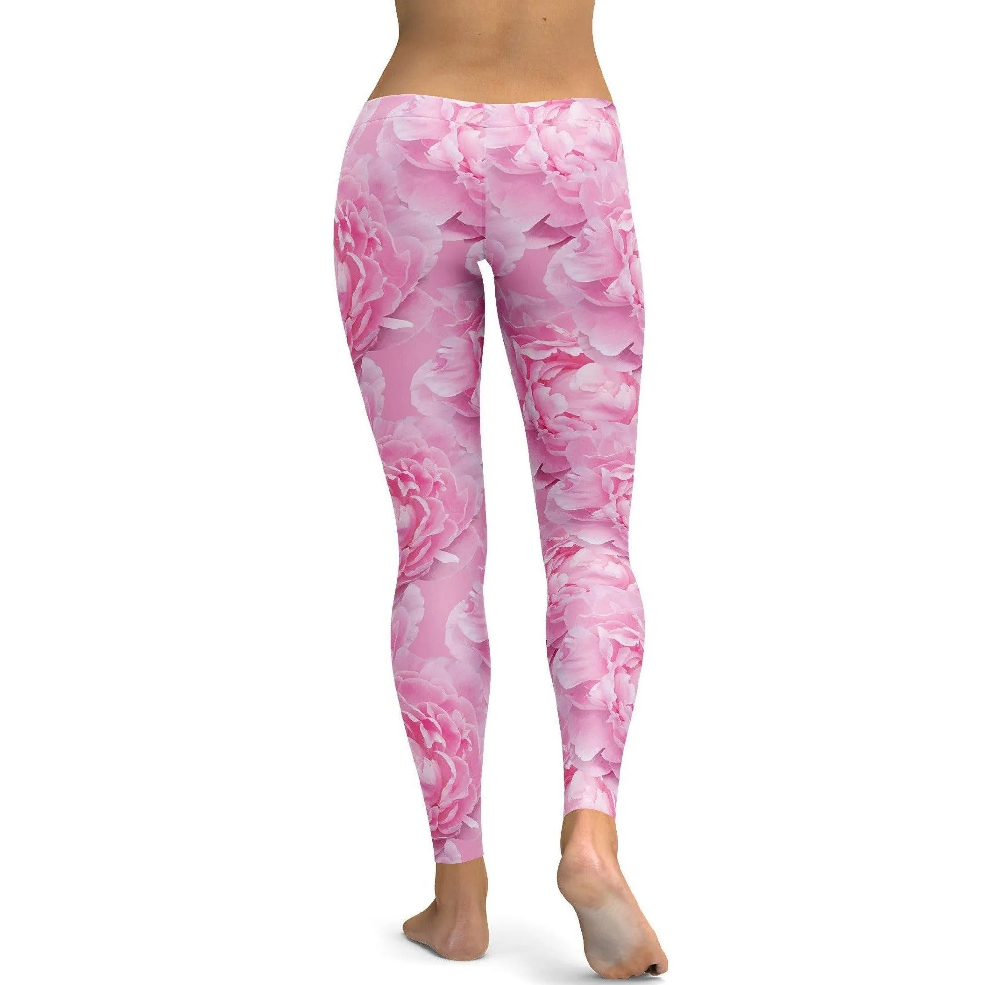 Peony Flower Leggings