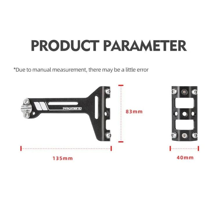 PROMEND FJJ-285 Water Bottle Cage Conversion Mount Aluminum Bicycle Cushion Dual Cup Holder Mounting Adapter, Color: Colorful