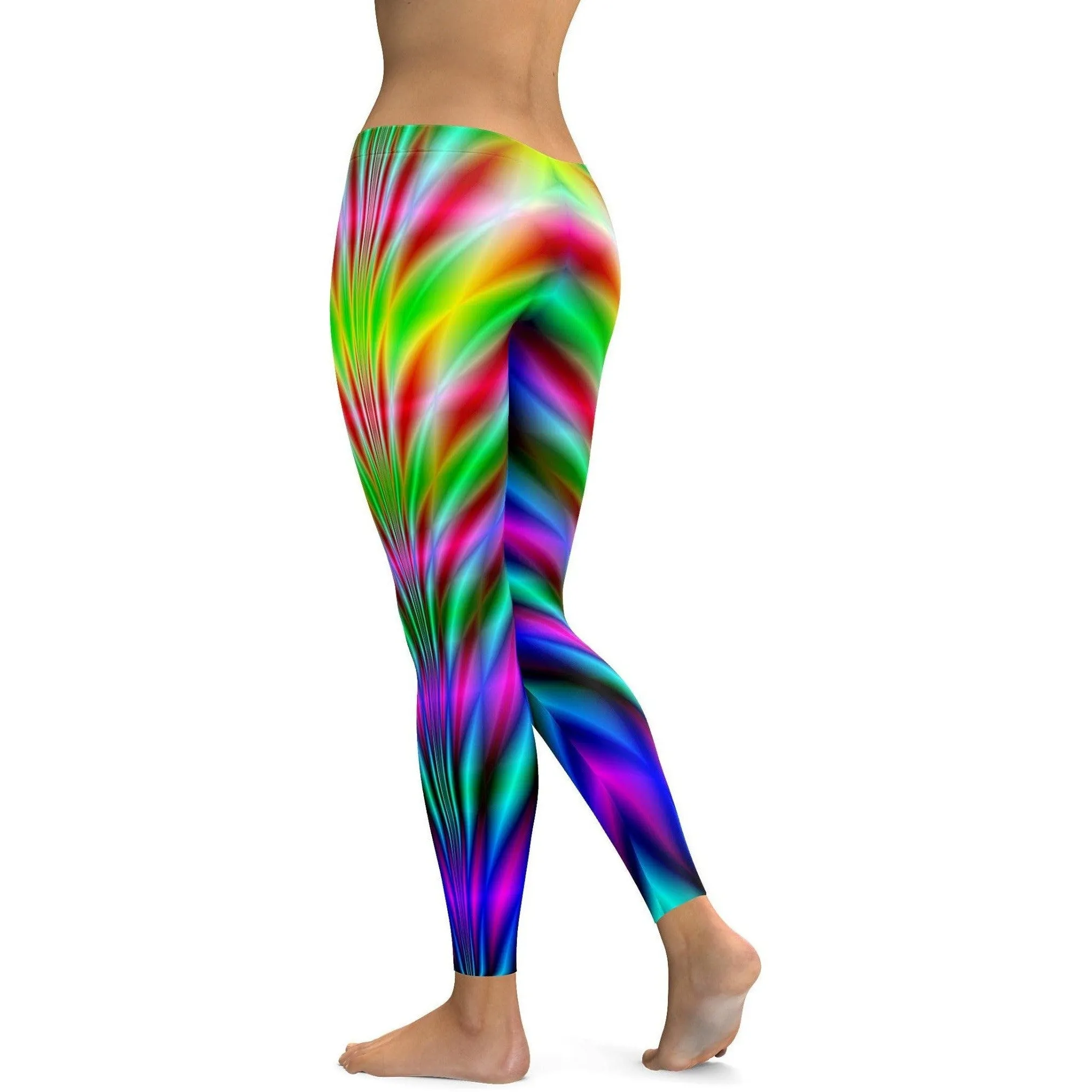 Psychedelic Neon Rave Leggings