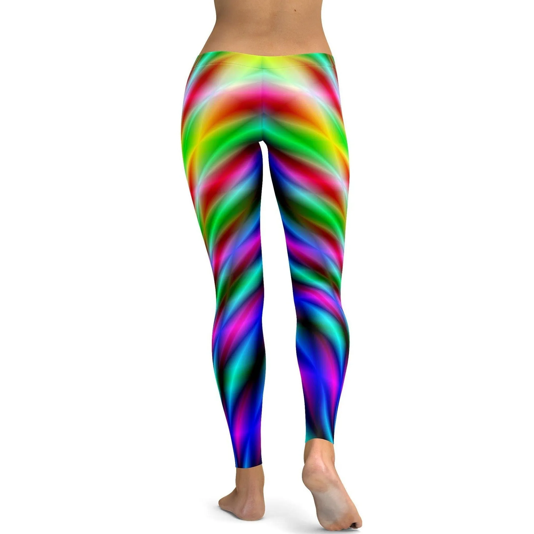 Psychedelic Neon Rave Leggings