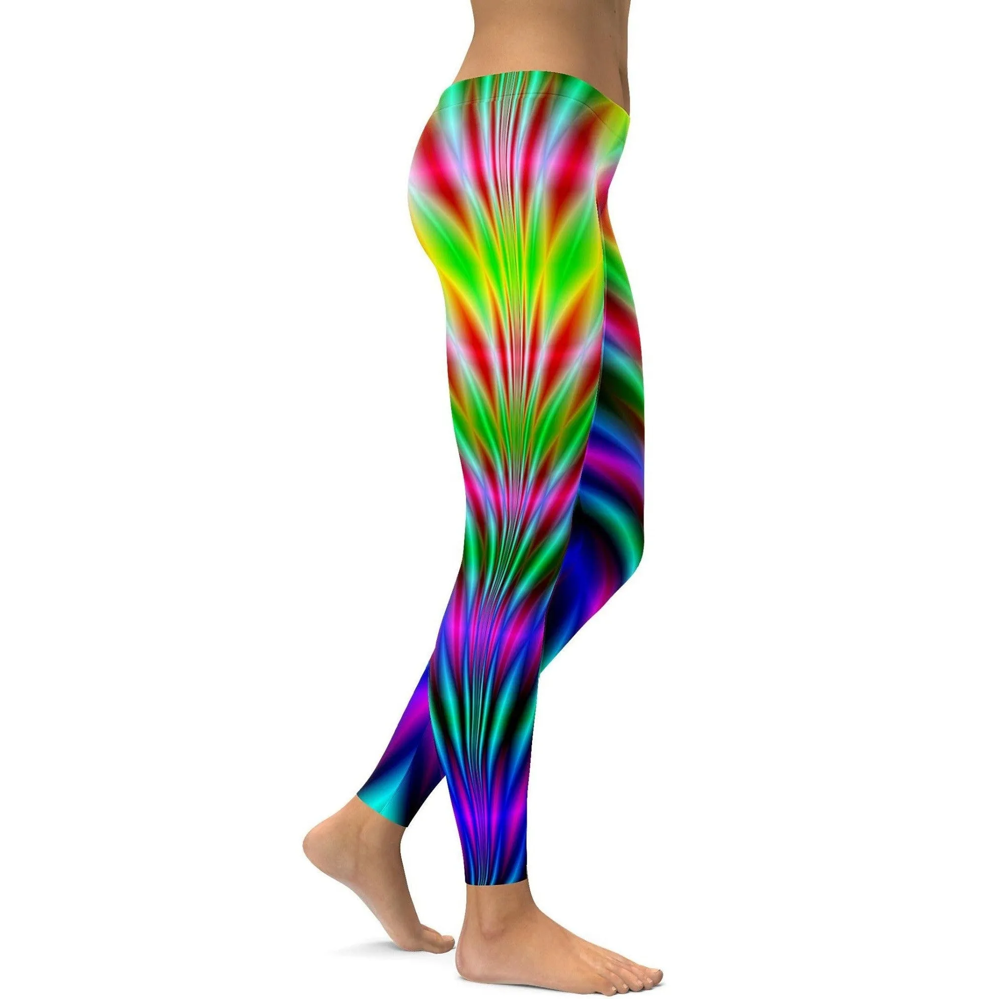 Psychedelic Neon Rave Leggings