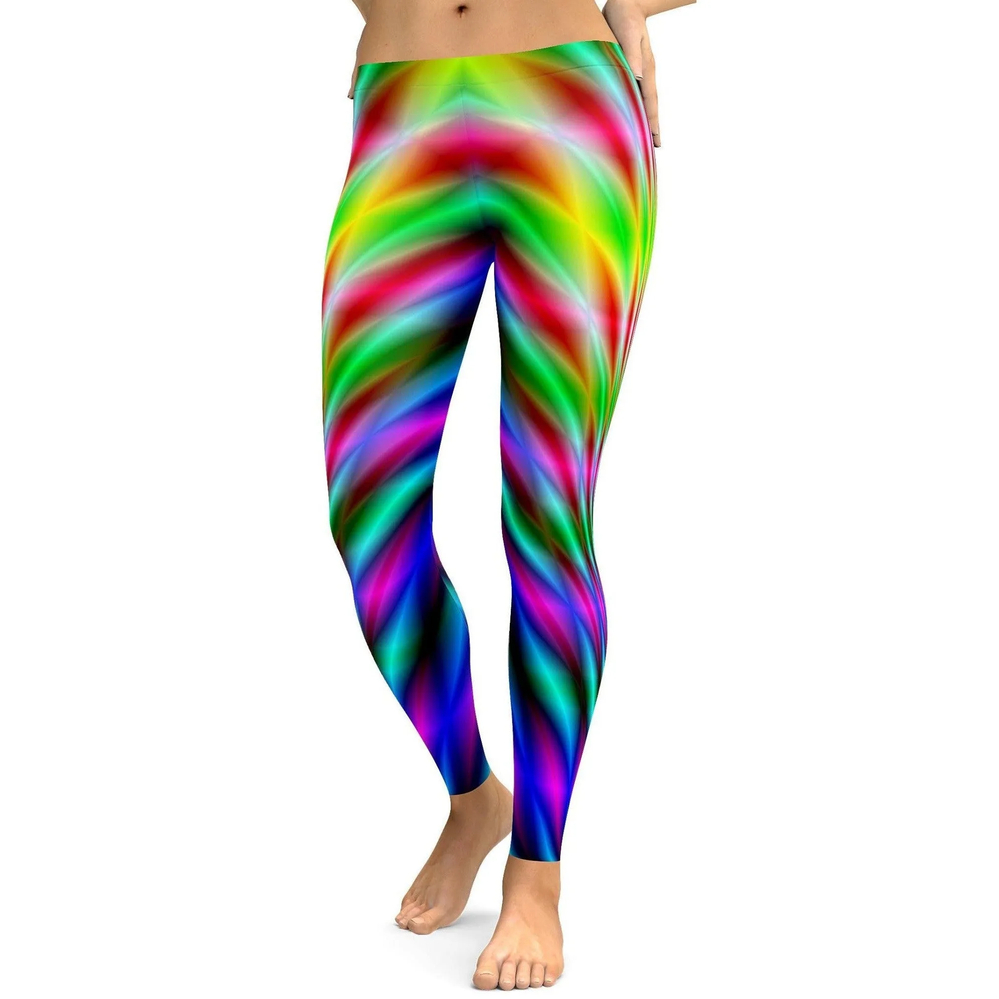 Psychedelic Neon Rave Leggings