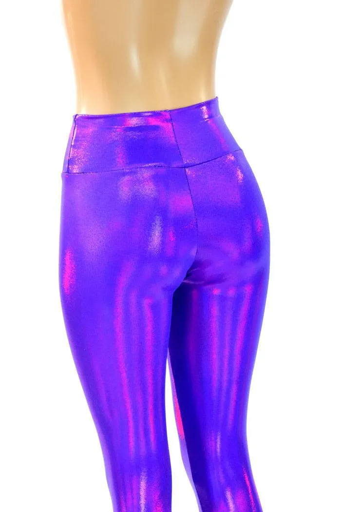 Purple High Waist Leggings