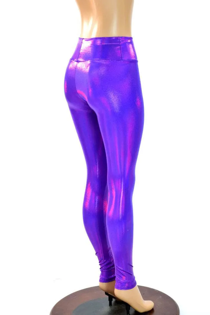 Purple High Waist Leggings