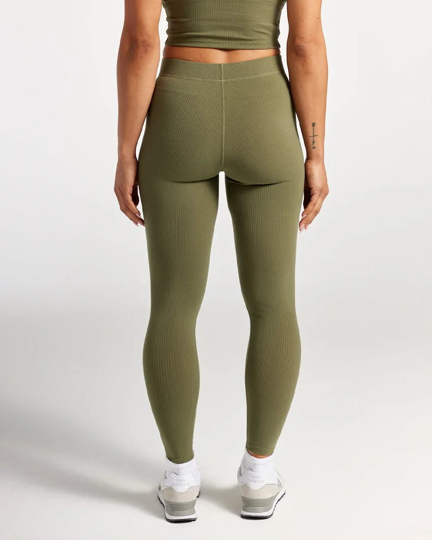 Rib High-Waist Leggings