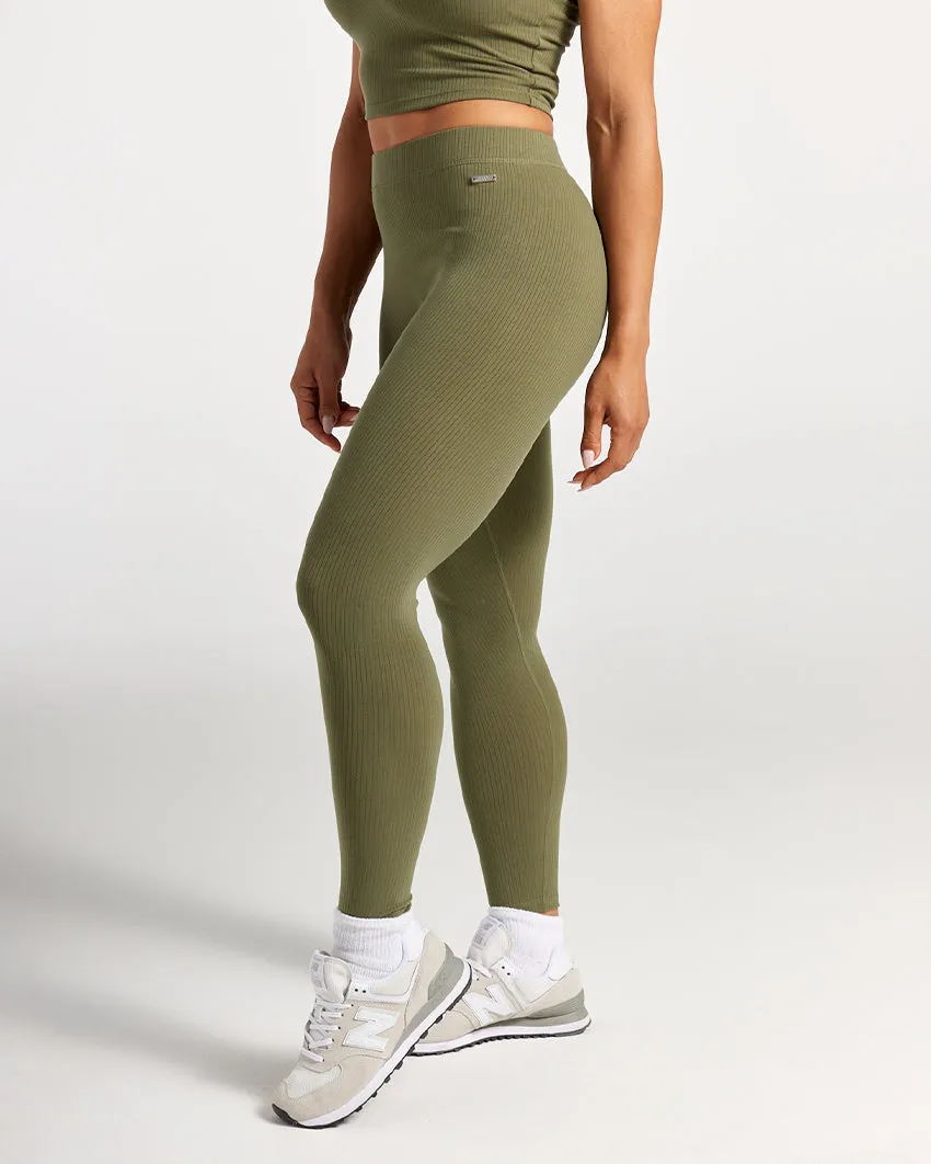 Rib High-Waist Leggings