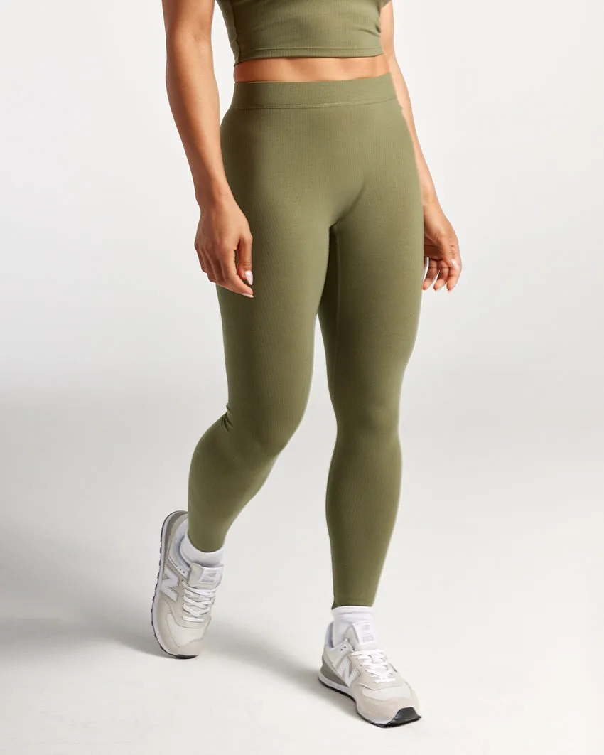 Rib High-Waist Leggings