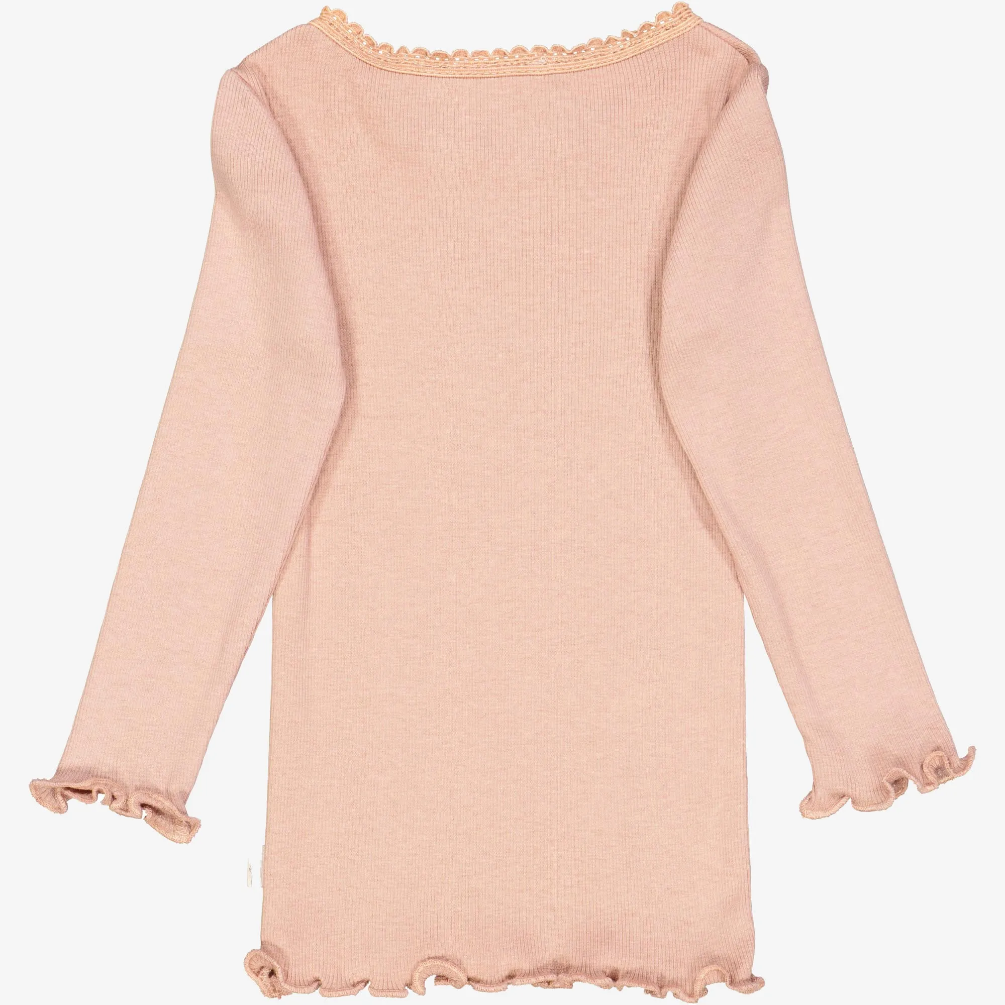 Rib T-Shirt Lace LS | Baby - rose dawn