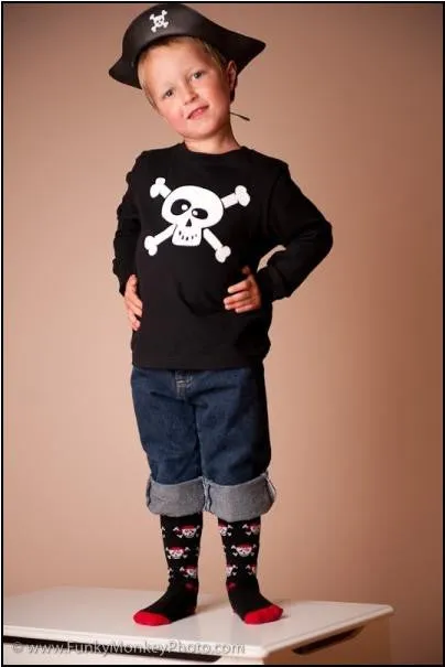 Rock a Thigh Baby Pirates Thigh High Socks