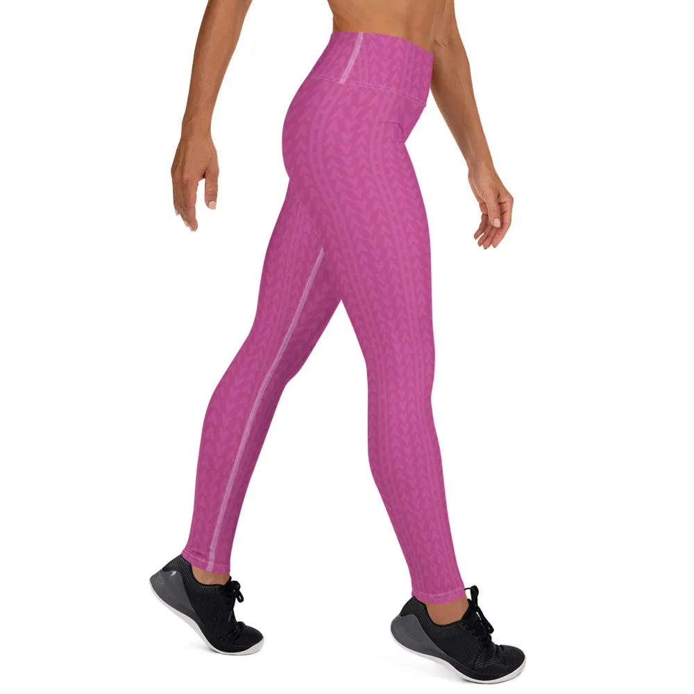 Rose Zing High Waist Yoga Leggings