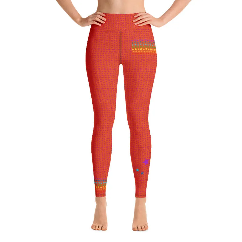 Sacral Chakra High Waist Long Leggings