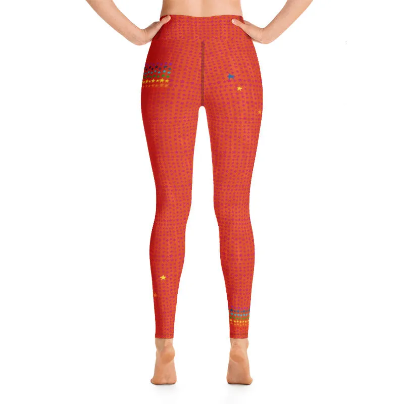 Sacral Chakra High Waist Long Leggings