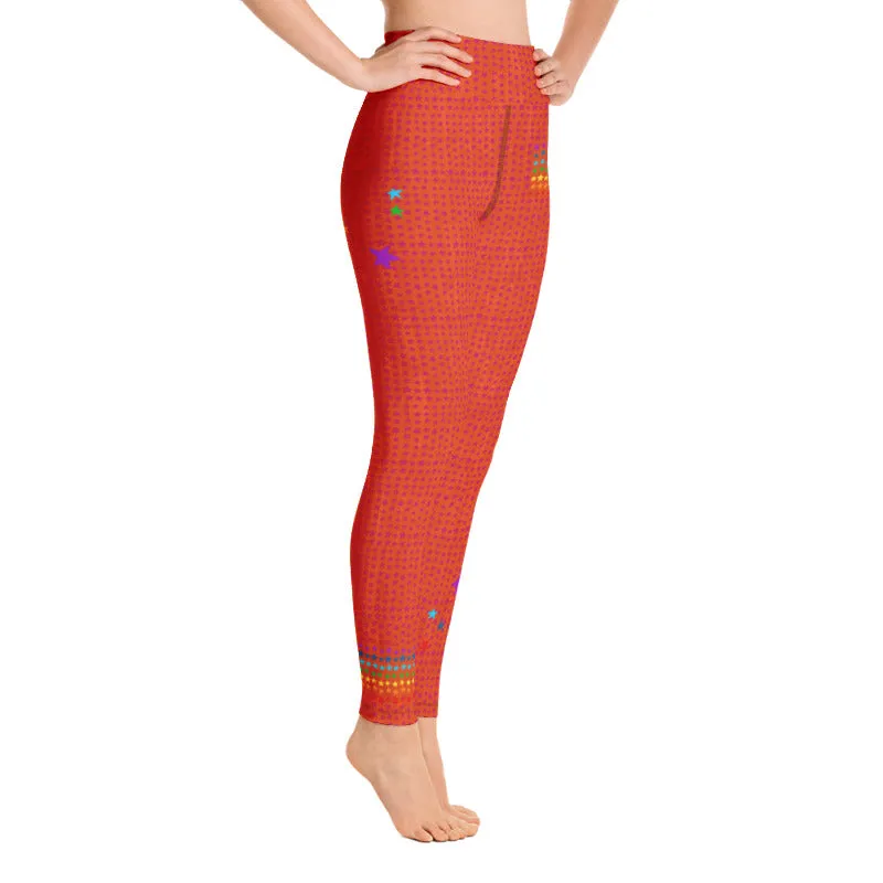 Sacral Chakra High Waist Long Leggings