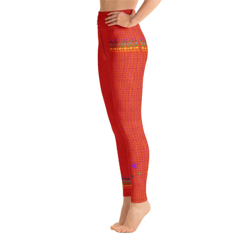 Sacral Chakra High Waist Long Leggings