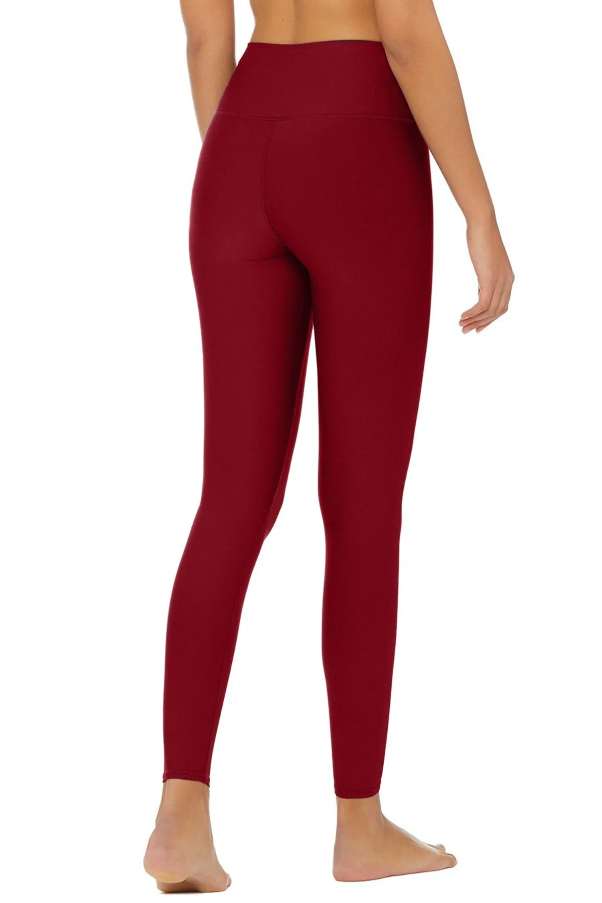 Scarlet UV 50  Lucy Ruby Red Maroon Leggings Yoga Pants - Women