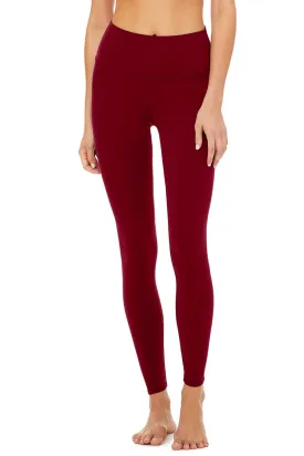 Scarlet UV 50  Lucy Ruby Red Maroon Leggings Yoga Pants - Women