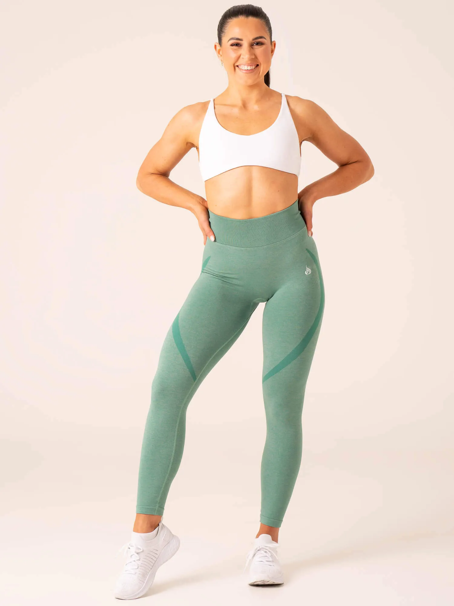 Sculpt Seamless Leggings - Forest Green Marl