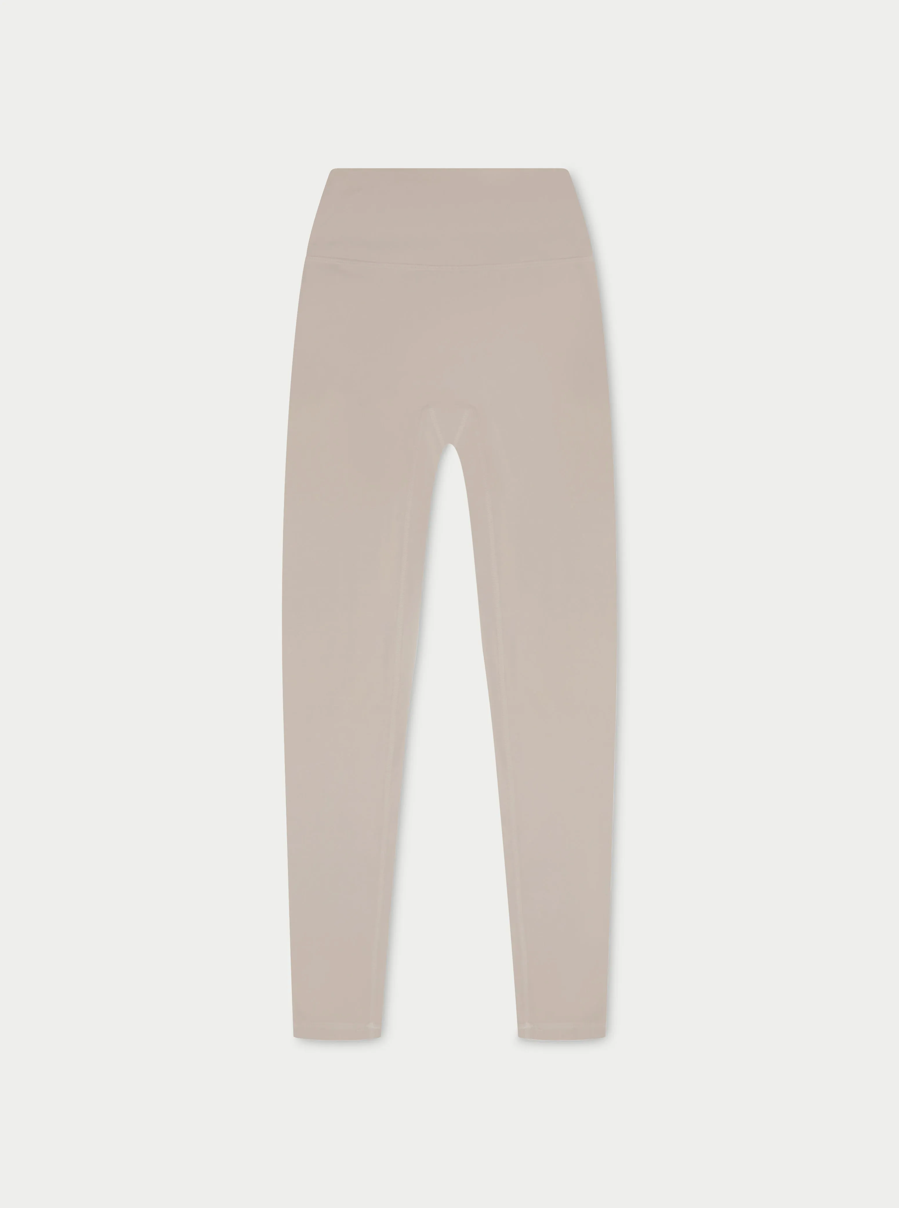 SCULPTING STRETCH EMBLEM LEGGINGS - BEIGE