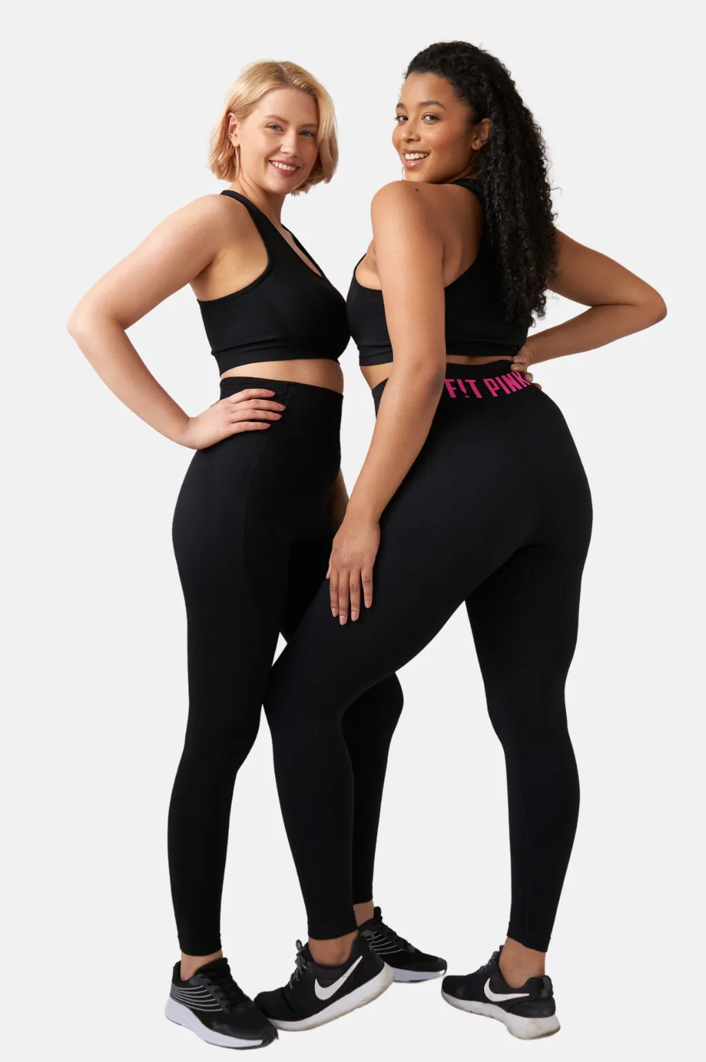 Seamless Compression Leggings V2 with Pocket in Black