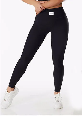 Sienna Ribbed Leggings - Black