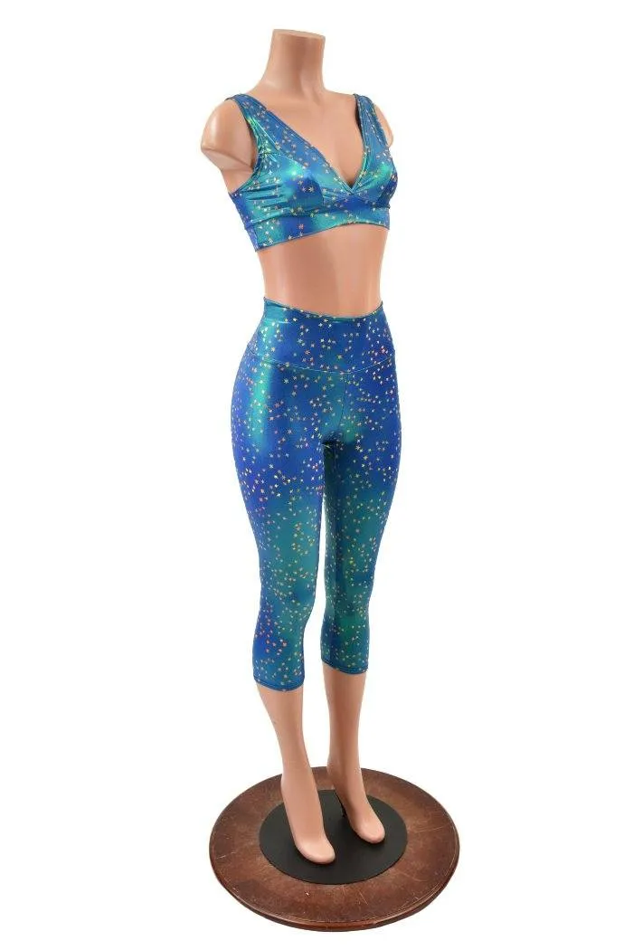 Starlette Bralette and High Waist Capri Leggings Set