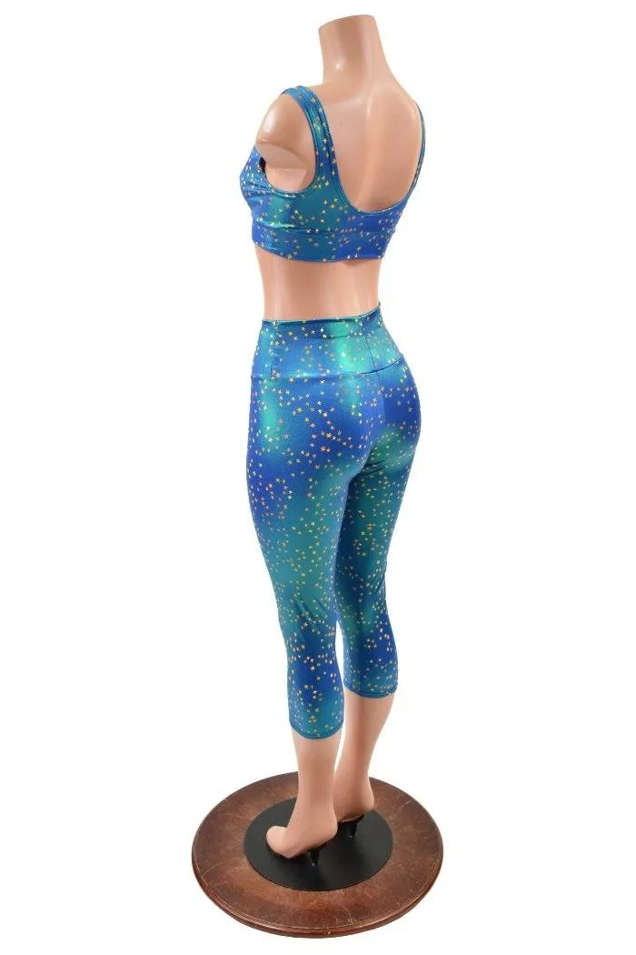 Starlette Bralette and High Waist Capri Leggings Set