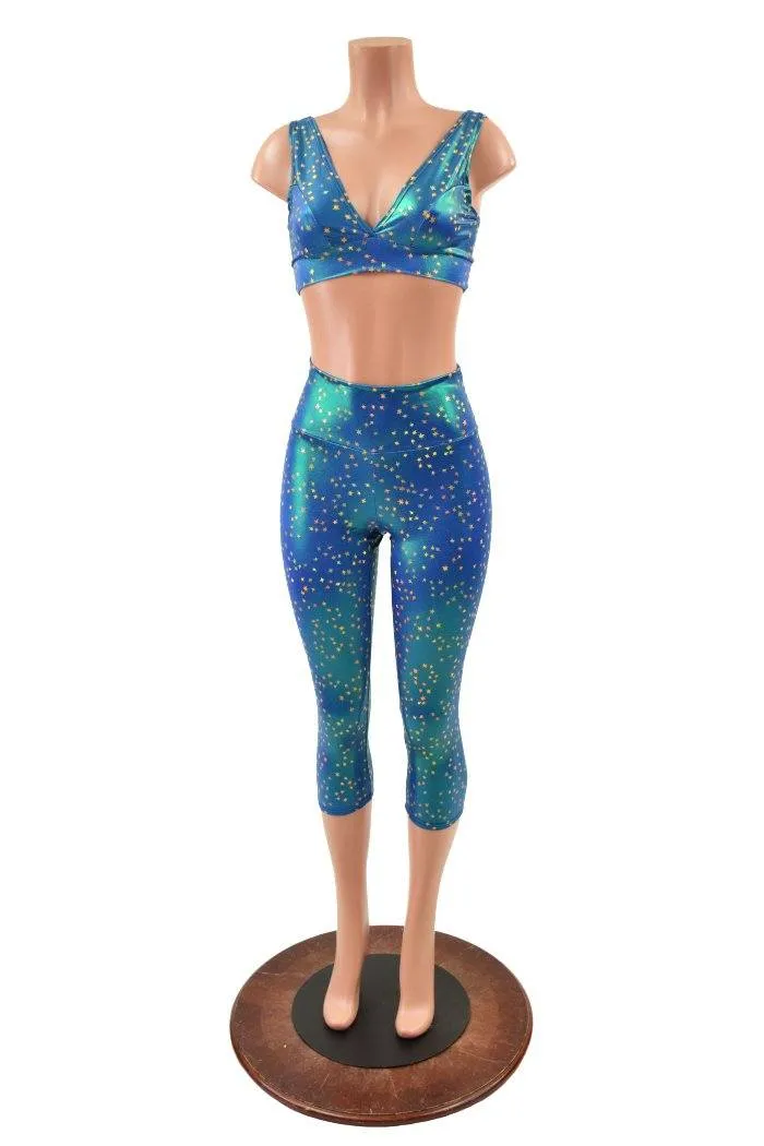 Starlette Bralette and High Waist Capri Leggings Set