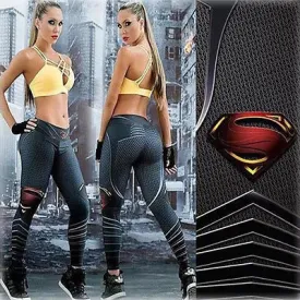 Superman Printing Women Leggings