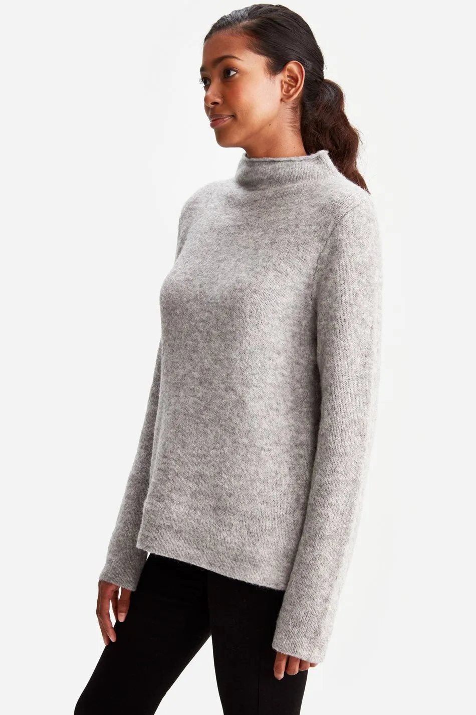 TWO-TONED SWEATER