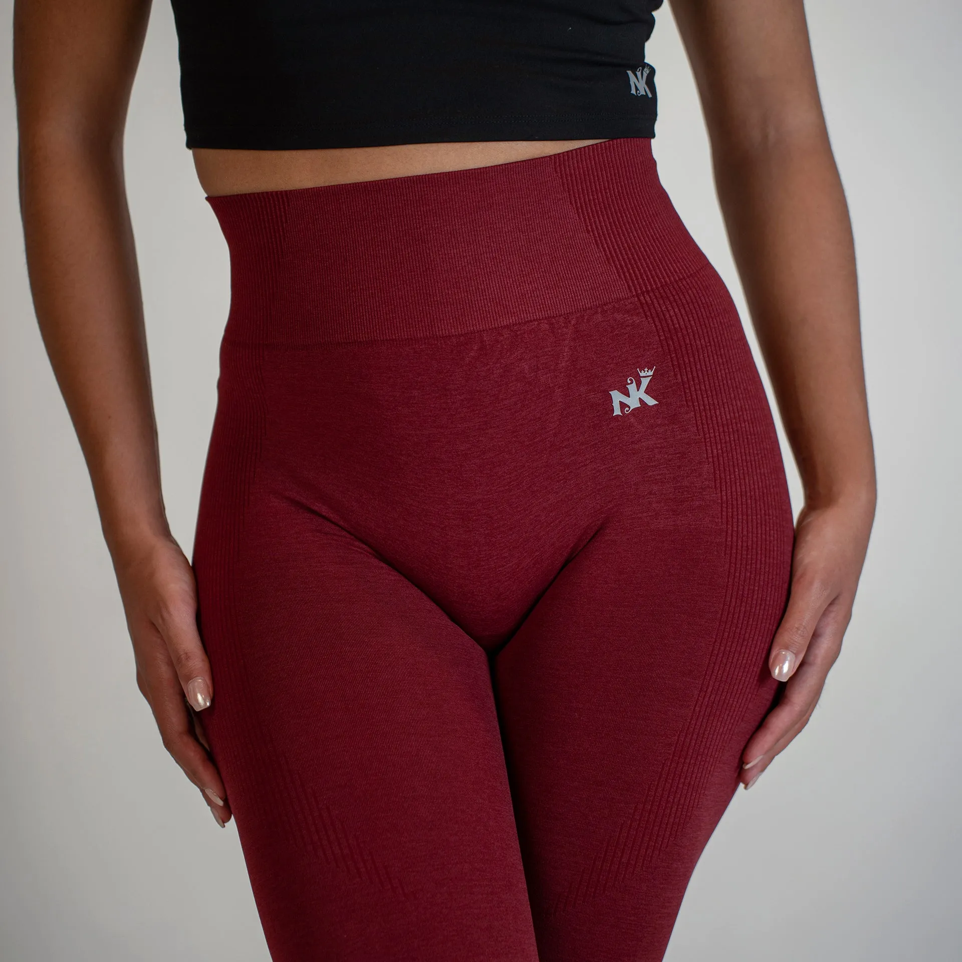 Vortex Leggings - Burgundy (Scrunch)