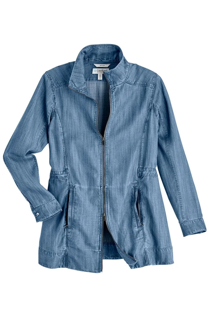 Women's Chambray Daylee Jacket  |  Light Indigo Chambray