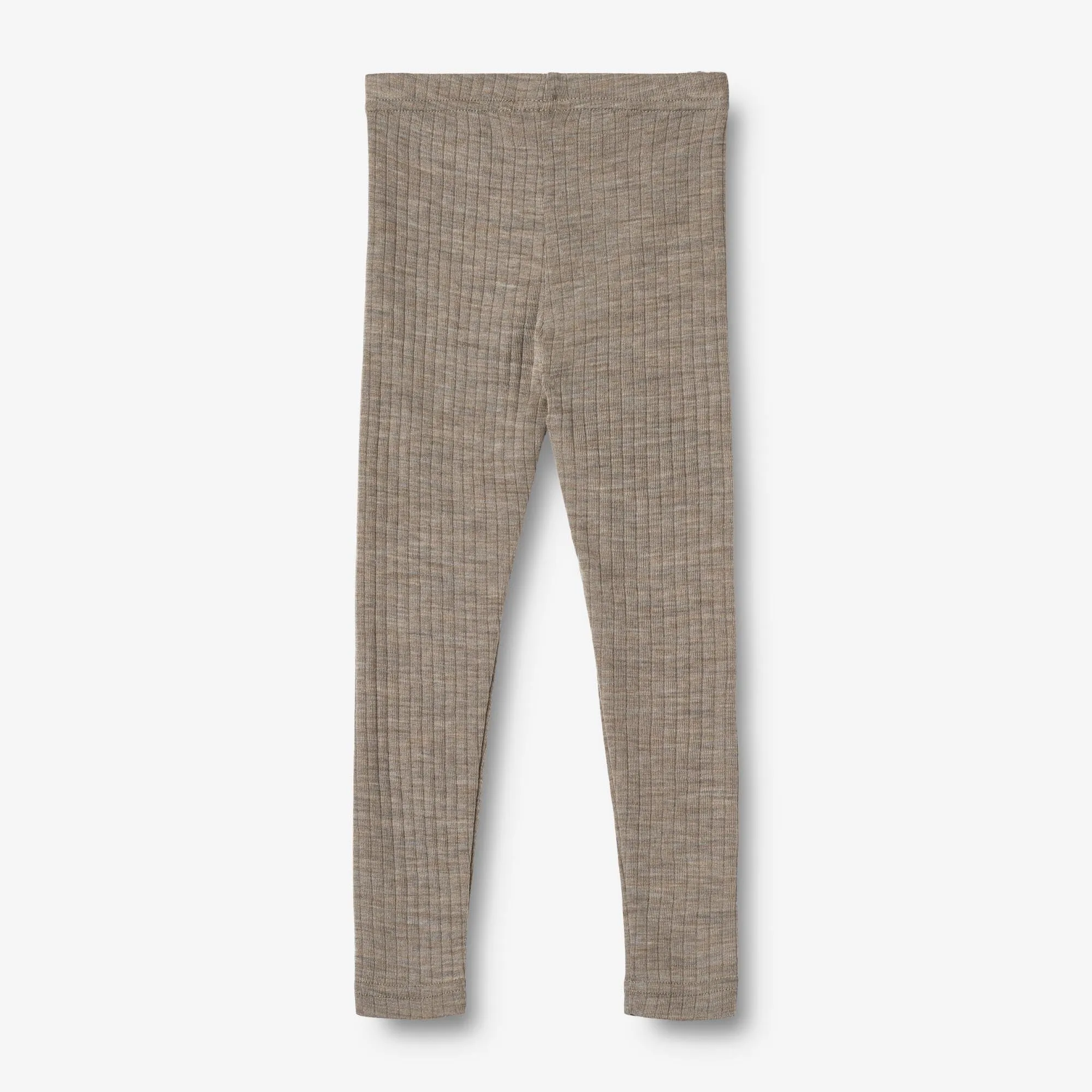 Wool Silk Leggings Agi - khaki melange